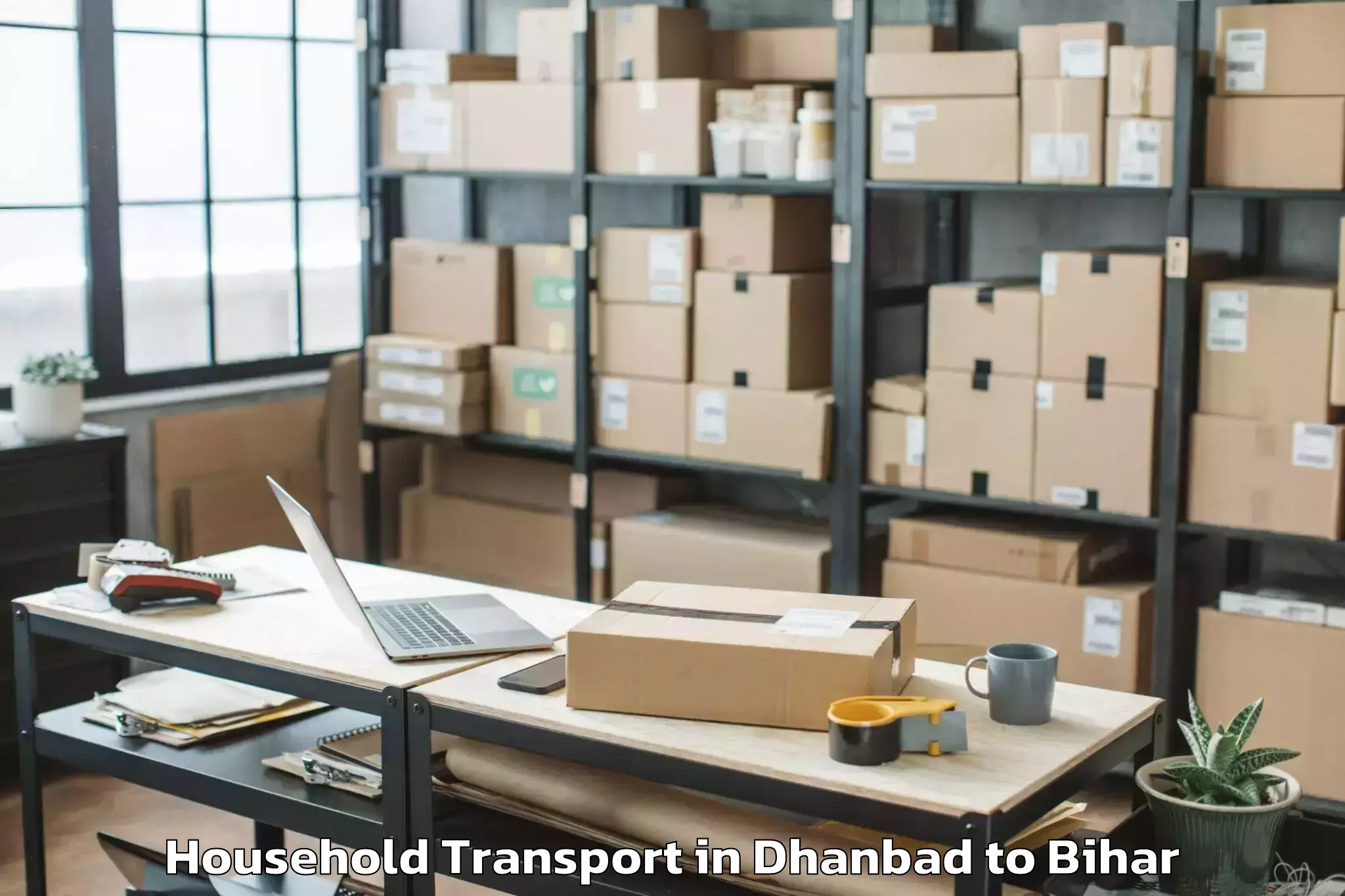 Top Dhanbad to Giriak Household Transport Available